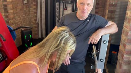 Gym MILF Foursome Training